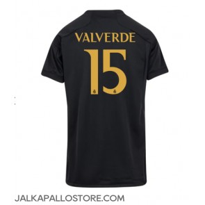 Real Madrid Federico Valverde #15 Kolmaspaita Naisten 2023-24 Lyhythihainen